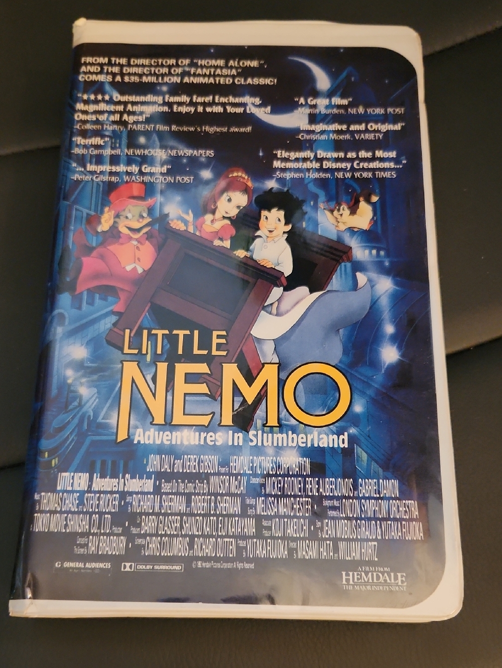 Little Nemo Adventures in Slumberland VHS Tape